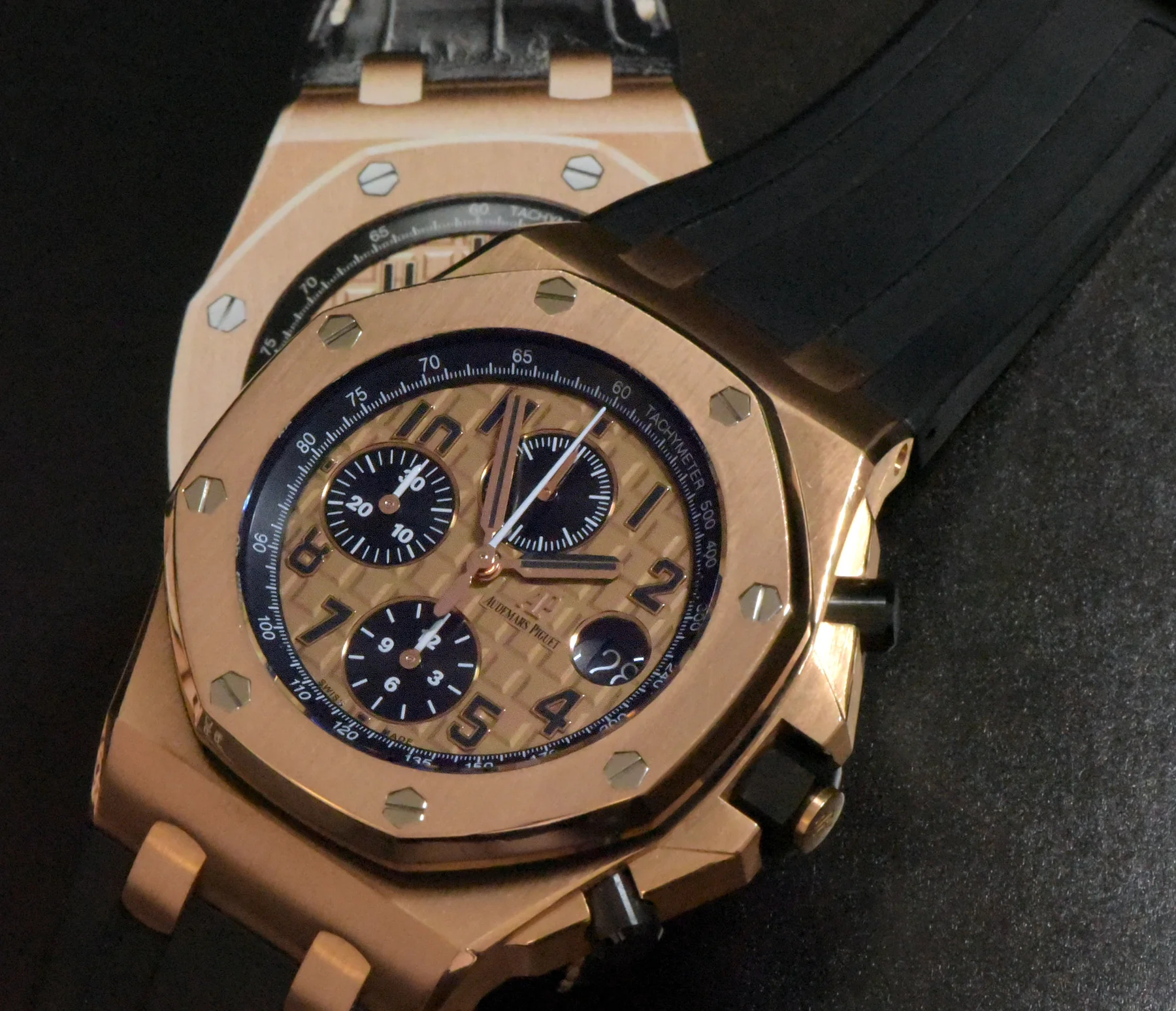 Audemars Piguet Royal Oak Offshore in pink gold, available at Keeble London